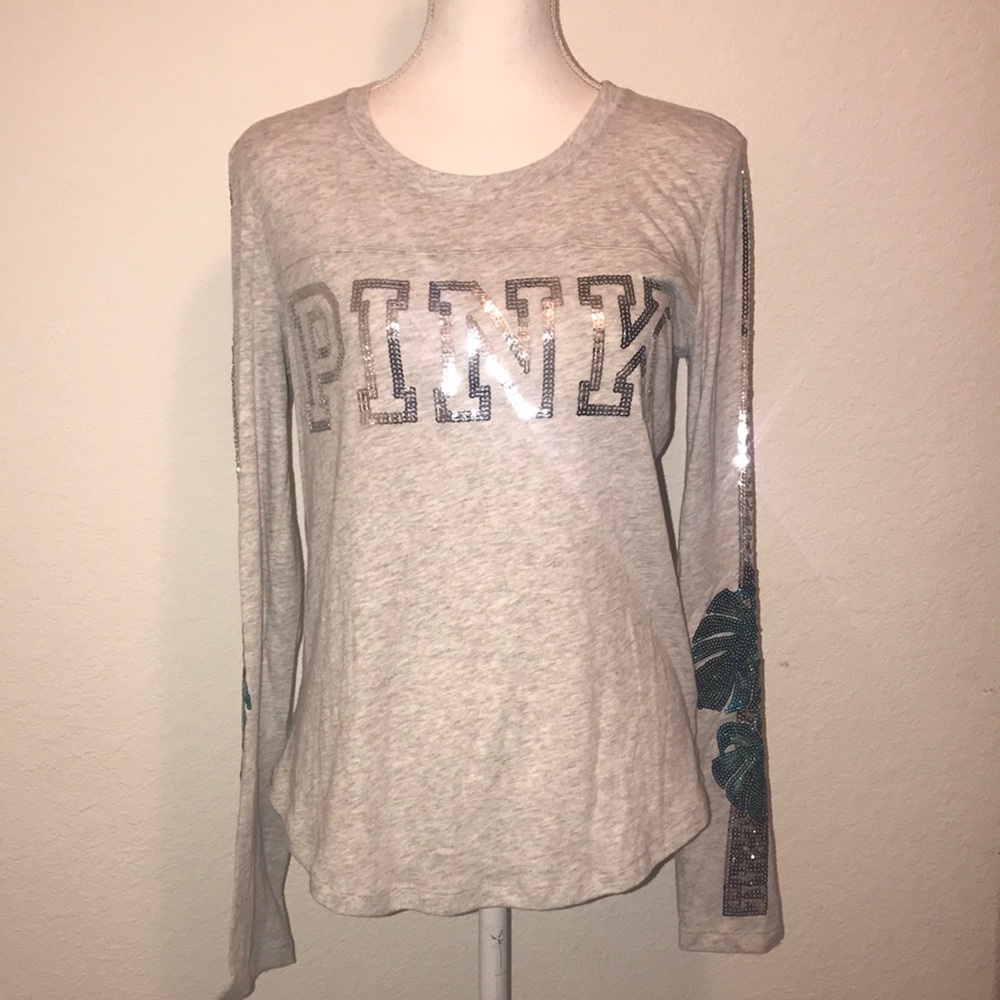 Victoria’s Secret Pink Bling T-Shirt Long Sleeve